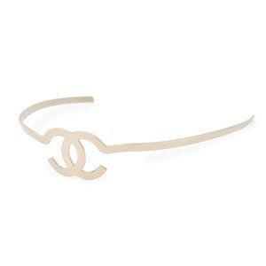 CHANEL Gold Logo Alice Band